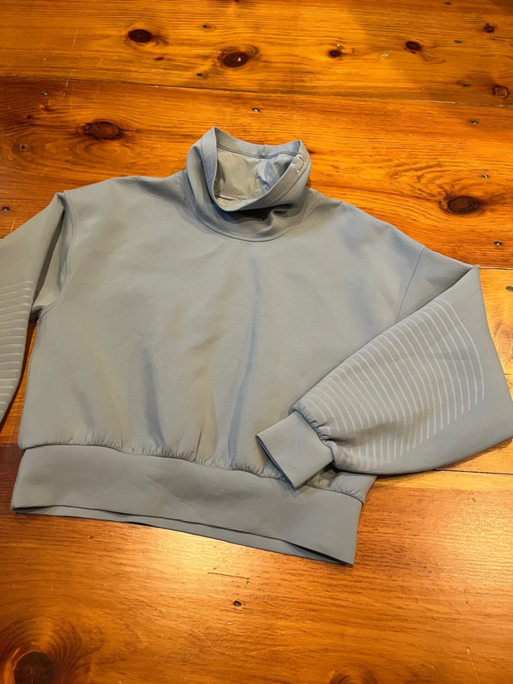 LULULEMON 10 Blue Full Flourish Oversized Cowl Neck Pullover Sweater